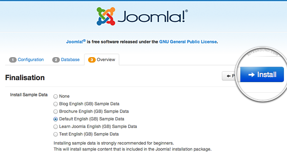 Joomla pantalla 3